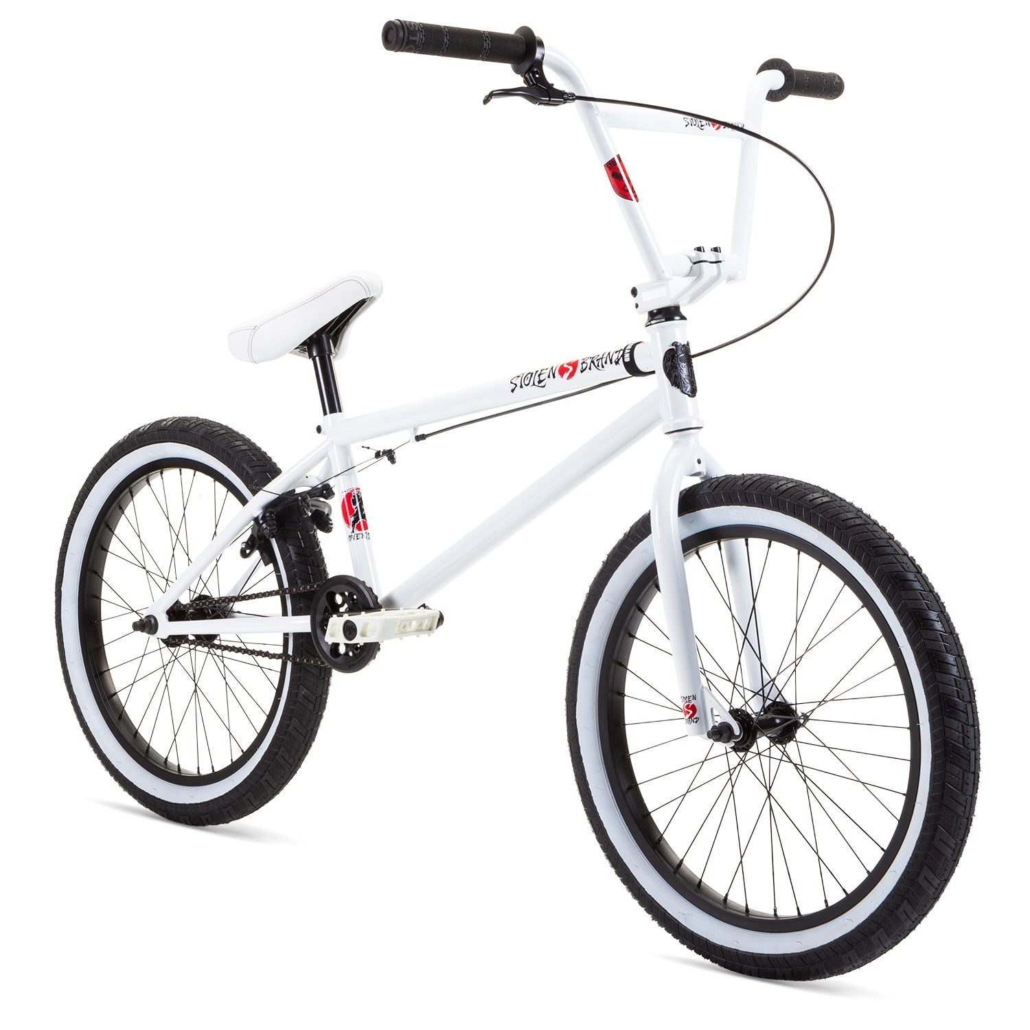 White and discount black bmx bike